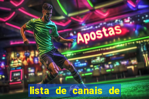 lista de canais de esporte iptv